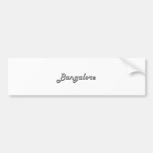 Bangalore India Classic Retro Design Bumpersticker