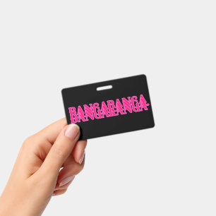 Bangaranga Songtekst Woord (Hot Pink) Badge