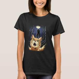 Bange Kat Selfie Kat Met Fresno Monster Cryptid T-shirt