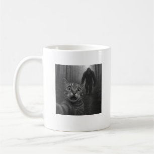 Bange Kat Selfie Met Sasquatsch Bigfoot Koffiemok