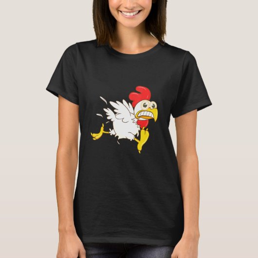 Bangende Kip Die Rent T-shirt (Voorkant)