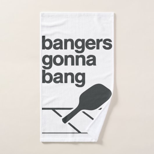 Bangers Gonna Bang Pickleball Drôle (Serviette à main)