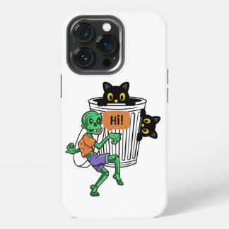 Bangeschrikte Kat Halloween iPhone 13 Pro Hoesje