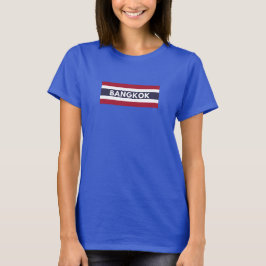 Bangkok City in de Thaise vlag T-shirt