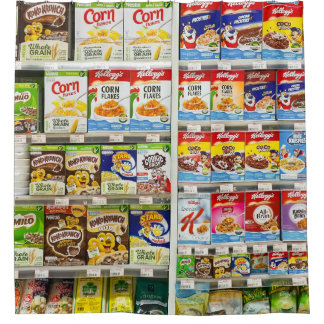 Bangkok Graanplanken: Foodland Redactie Douchegordijn