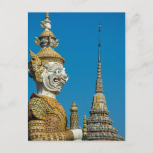 Bangkok Guardian Statue Briefkaart