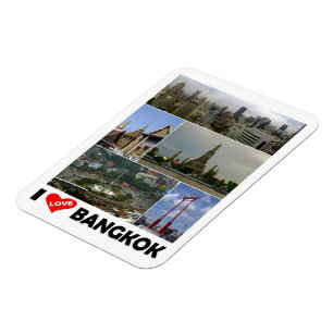 Bangkok - I Love - Thailand - Magnet Magneet