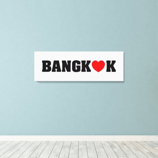 BANGKOK LOPEN CANVAS AFDRUK (Insitu (Houten vloer))