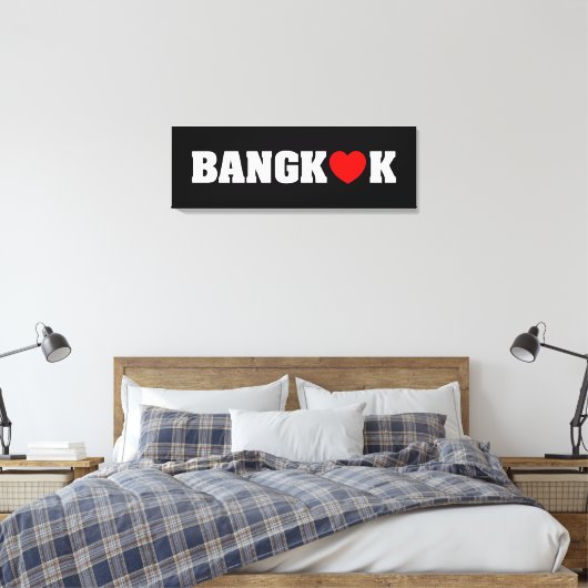 BANGKOK LOPEN CANVAS AFDRUK (Insitu (Slaapkamer))