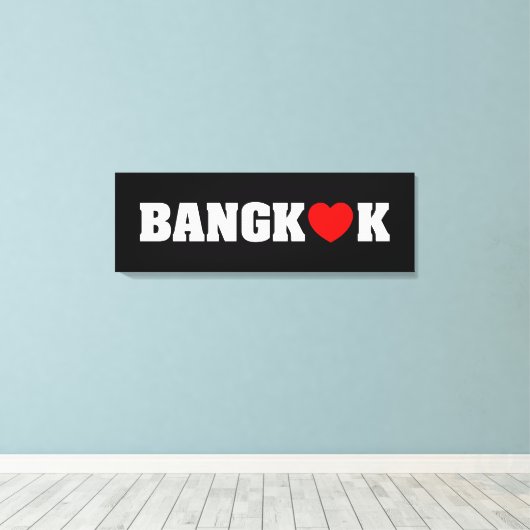 BANGKOK LOPEN CANVAS AFDRUK (Insitu (Houten vloer))