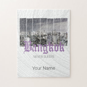 Bangkok Skyline BKK Retro Thailand Design Legpuzzel