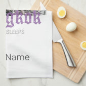 Bangkok Skyline BKK Retro Thailand Design Theedoek (Quarter Fold)