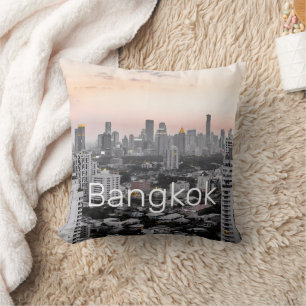 Bangkok Skyline Sunset Panorama BKK Thailand Kussen
