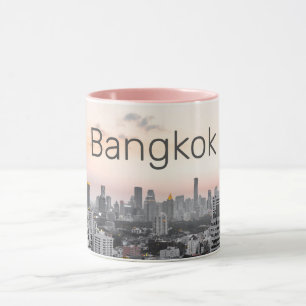 Bangkok Skyline Sunset Panorama BKK Thailand Mok