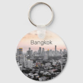Bangkok Skyline Sunset Panorama BKK Thailand Sleutelhanger (Voorkant)