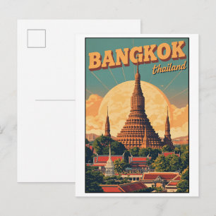 Bangkok stad Wat Arun - Thailand reizen cadeaus Briefkaart