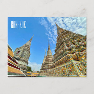 Bangkok stupas wat pho briefkaart