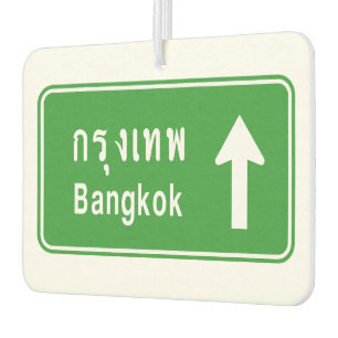 Bangkok ⚠ Thai verkeersbord ⚠ Luchtverfrisser
