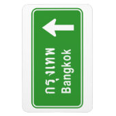 Bangkok ⚠ Thai verkeersbord ⚠ Magneet (Verticaal)