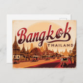  Bangkok, Thailand Briefkaart (Voorkant / Achterkant)