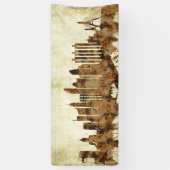 Bangkok Thailand Cityscape Spandoek (Verticaal)