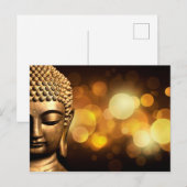 Bangkok, Thailand | Gold Buddha Briefkaart (Voorkant / Achterkant)