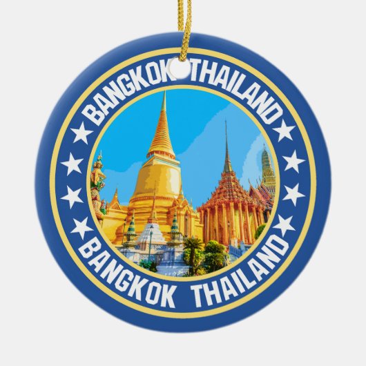 Bangkok Thailand Keramisch Ornament (Voorkant)