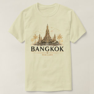 Bangkok Thailand Minimaal Reizen T-shirt