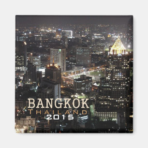Bangkok Thailand Nighttime Travel Souvenir Magnet Magneet