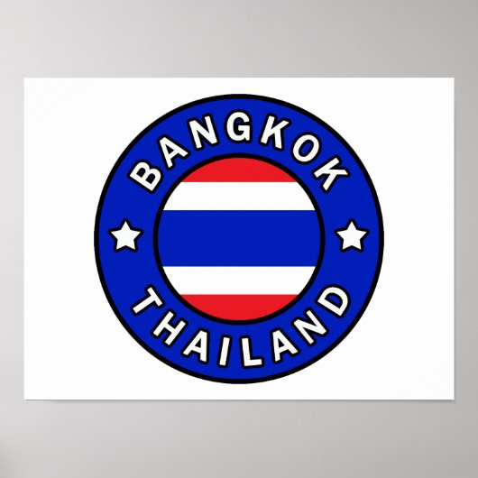 Bangkok Thailand Poster (Voorkant)