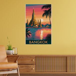 Bangkok, Thailand reisposter Poster