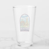 Bangkok Thailand Reizen Retro Embleem Glas (Achterkant)