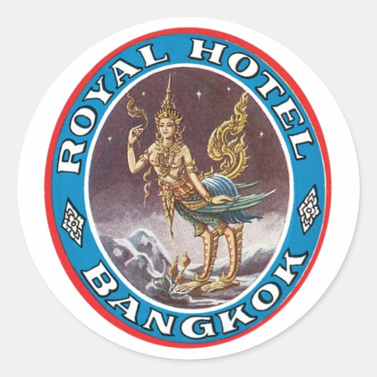  Bangkok Thailand Ronde Sticker (Voorkant)