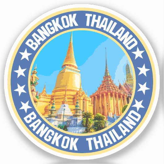 Bangkok Thailand Sticker (Voorkant)