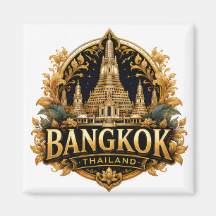 Bangkok Thailand Tempel Reis Souvenir Magneet