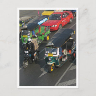 Bangkok Traffic ... Tuk Tuk Racing Briefkaart