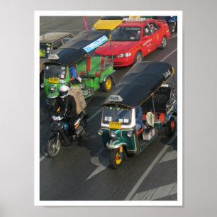 Bangkok Traffic ... Tuk Tuk Racing Poster