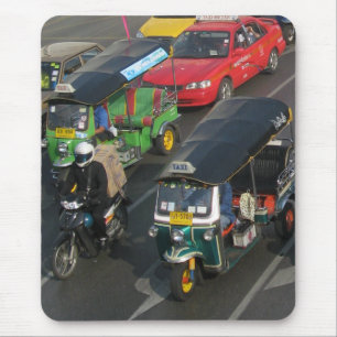 Bangkok Verkeer ... Tuk Tuk Racen Muismat