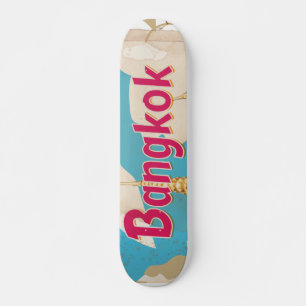 Bangkok Vintage Reisposter Skateboard