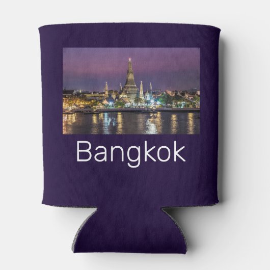 Bangkok Wat Arun Sunset BKK Thailand Souvenir Blikjeskoeler (Achterkant)