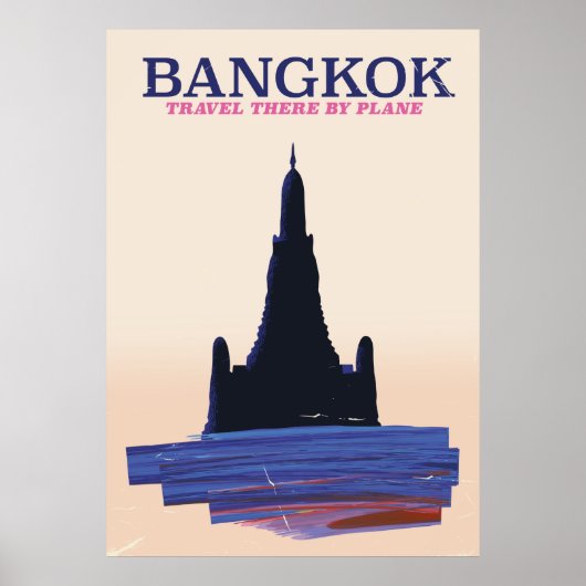 Bangkok Wat Poh Reisposter Poster (Voorkant)
