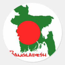 Bangladesch Map Ronde Sticker