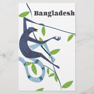 Bangladesh aap vintage vakantieposter briefpapier