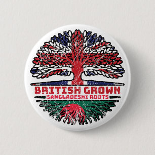 Bangladesh Bangladesh UK Brits Ronde Button 5,7 Cm