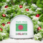 Bangladesh Bangladeshi Vlag Groene Personalisatie Sneeuwbol (Kerstmis)