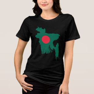 Bangladesh Black Tourist Tri-Blend Shirt