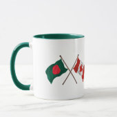 Bangladesh & Canada Flag Mug – Cultural Pride Gift (Gauche)