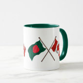 Bangladesh & Canada Flag Mug – Cultural Pride Gift (Devant droit)