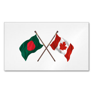 Bangladesh & Canada Vlagmagneet – Culturele Trots Magnetisch Visitekaartje