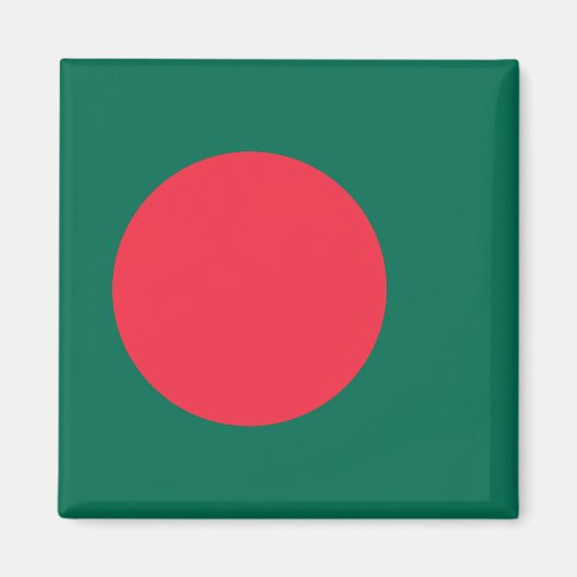 Bangladesh Flag Magnet Magneet (Voorkant)